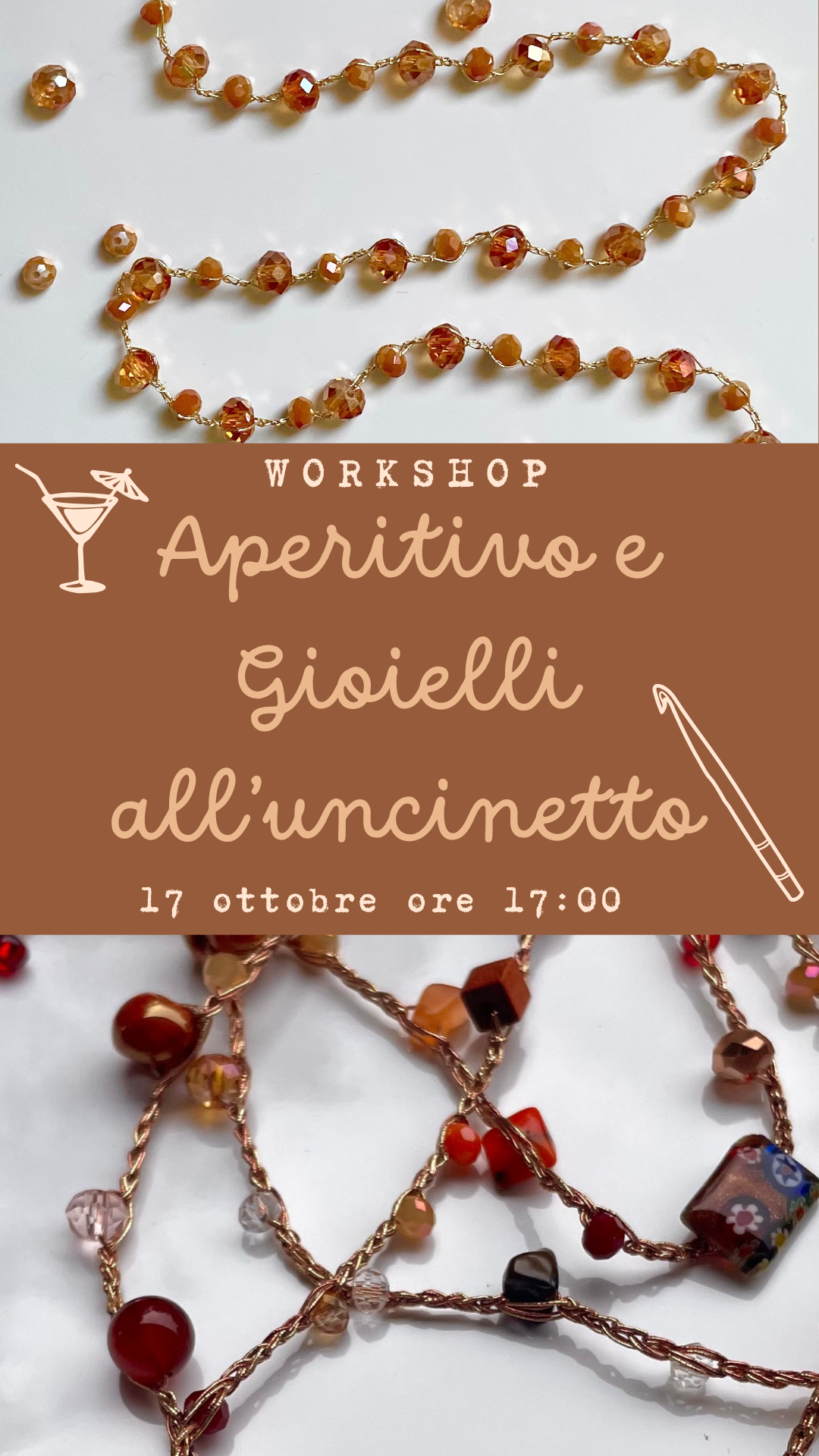 Aperitivo e gioielli all'uncinetto - Pavilion Fuorimano Milano